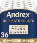 Andrex Ultimate Quilt Toilet Roll - 36 Toilet Rolls with Midnight Ylang & Amber Fragrance, 3-Ply, Bulk Buy, Soft, Thick Sheets, FSC Certified
