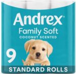Andrex Family Soft Coconut Scented 9 Rolls